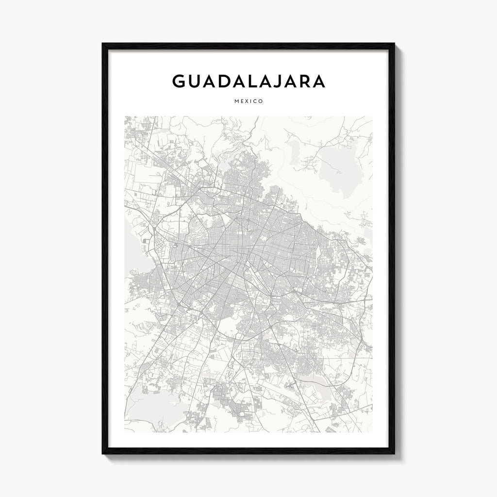 Guadalajara Map Poster