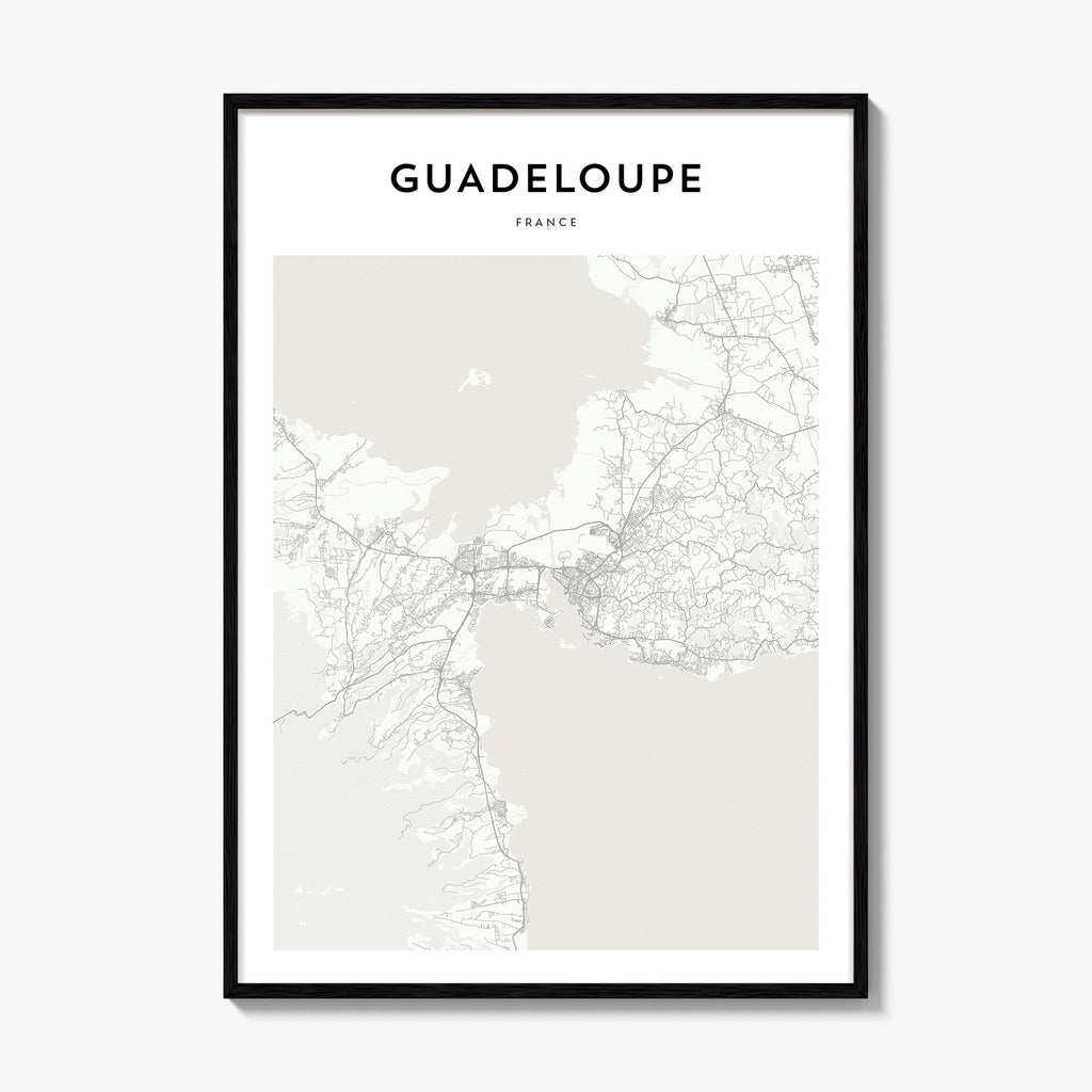 Guadeloupe Map Poster