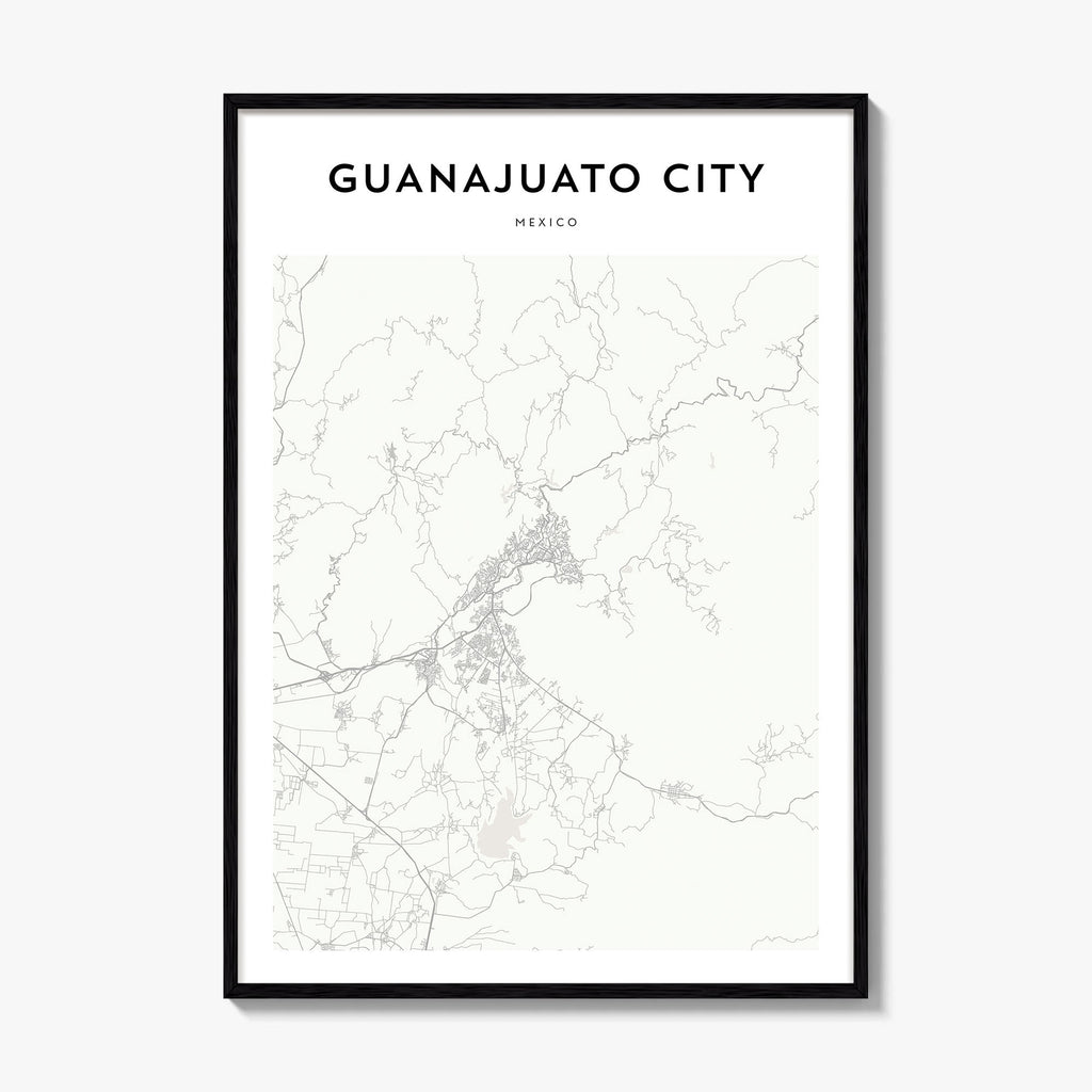 Guanajuato City Map Poster