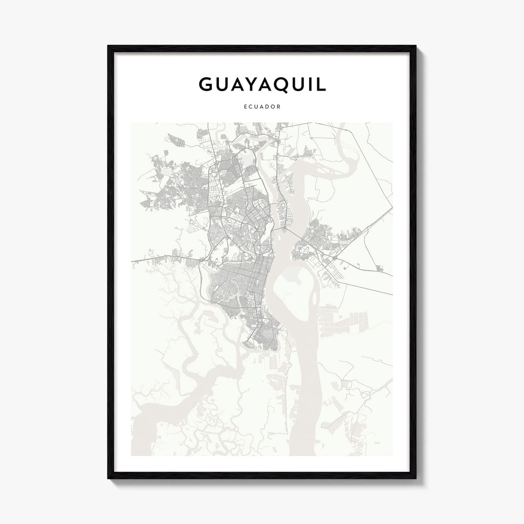 Guayaquil Map Poster