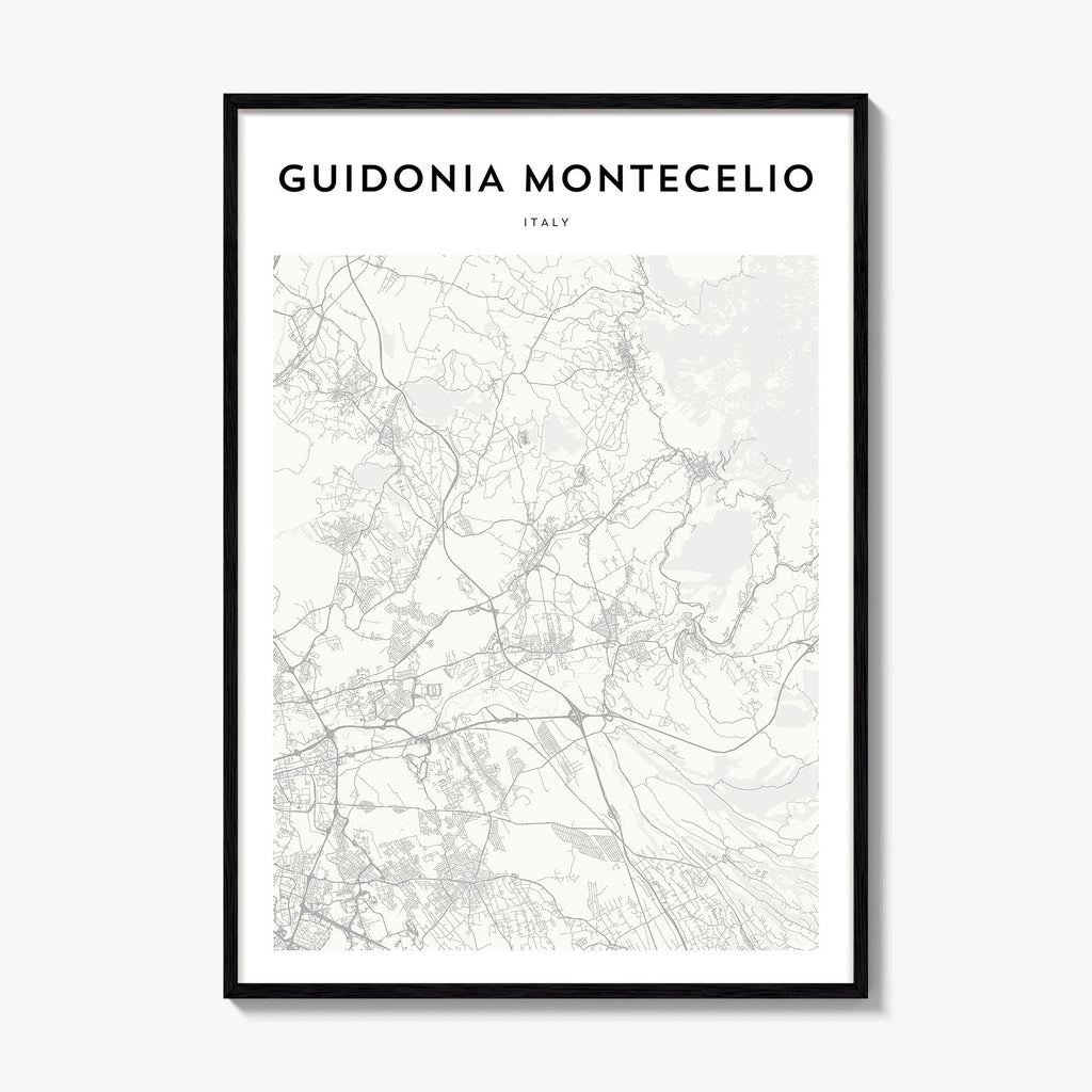 Guidonia Montecelio Map Poster