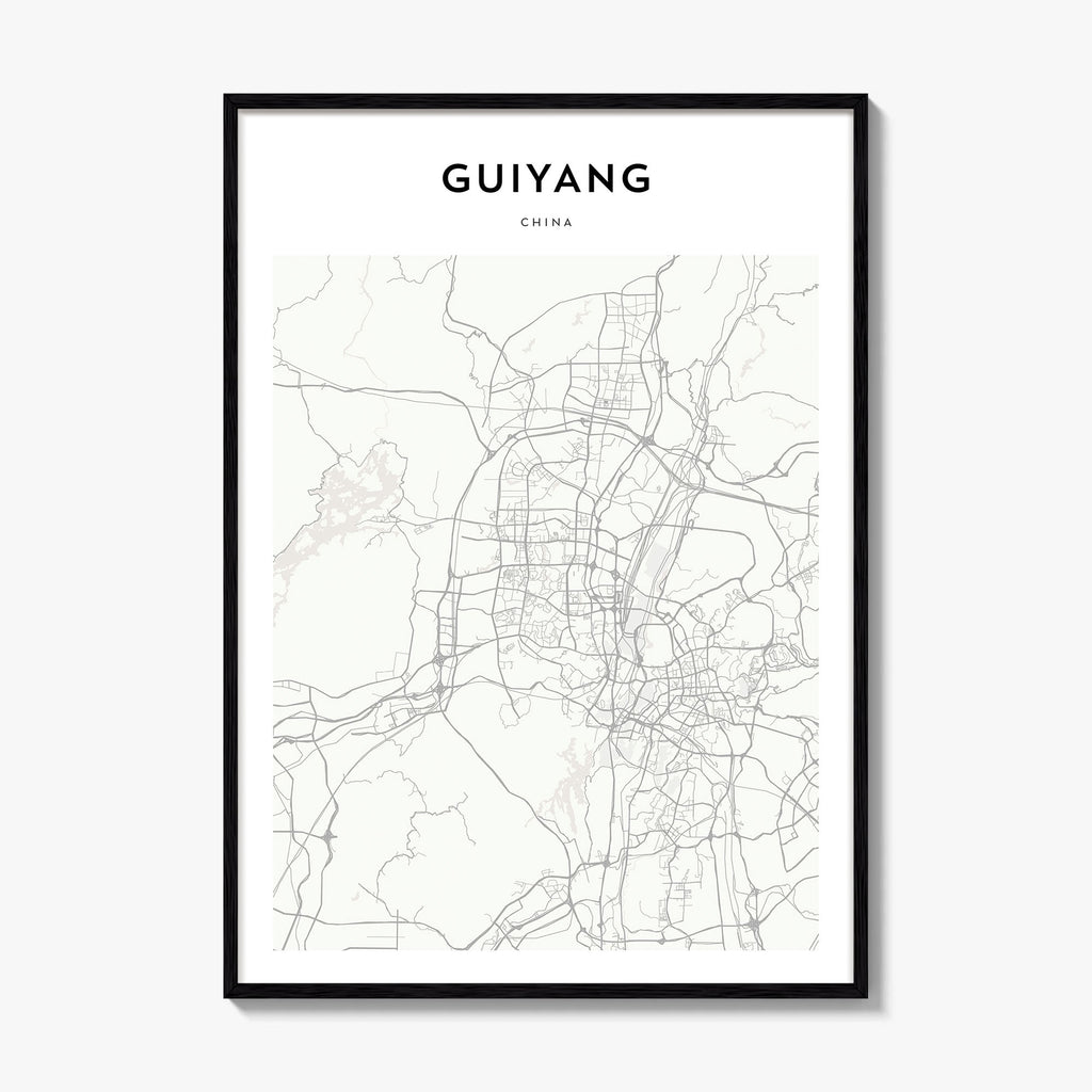 Guiyang Map Poster