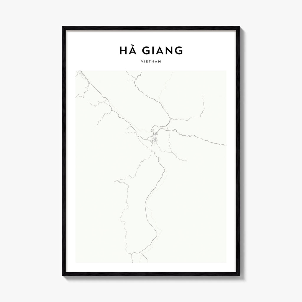 Ha Giang Map Poster