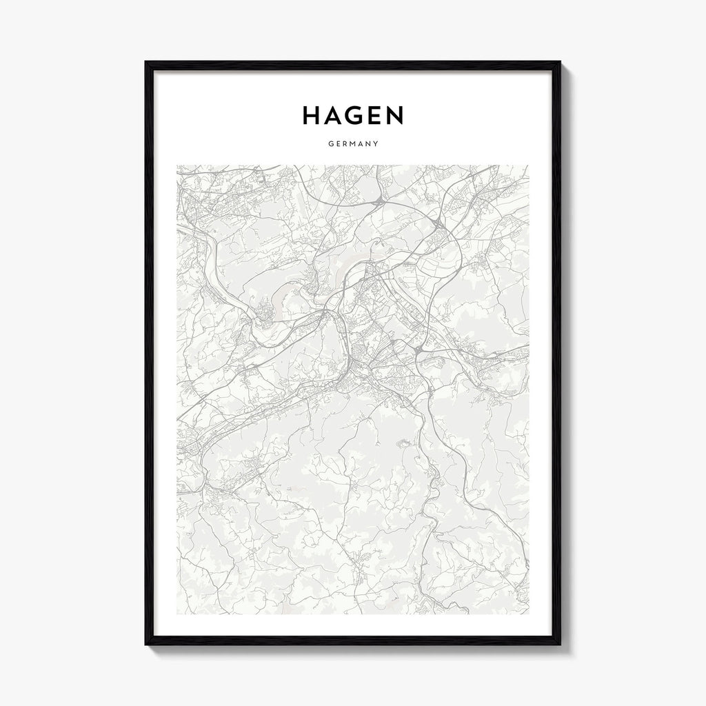 Hagen Map Poster