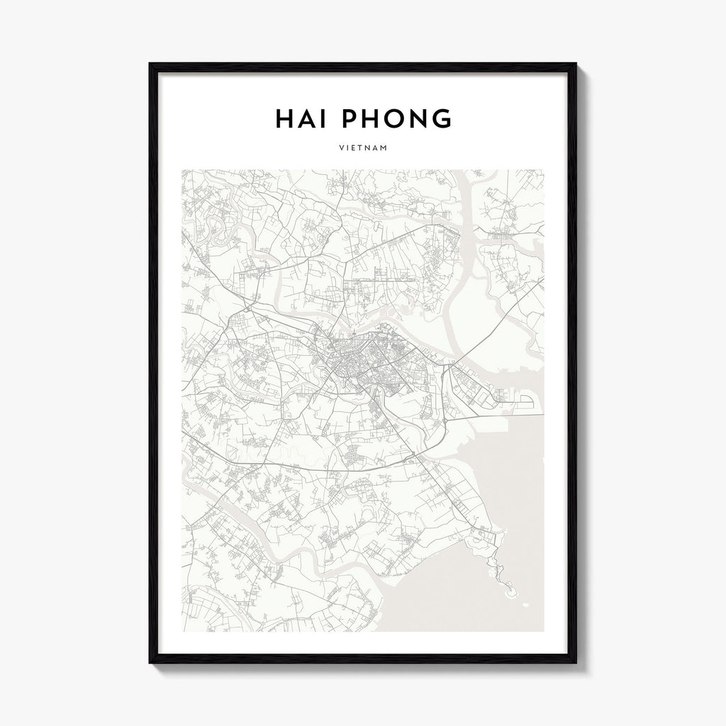 Hai Phong Map Poster