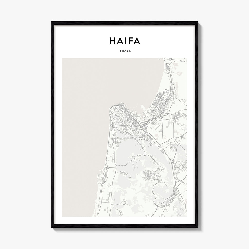 Haifa Map Poster