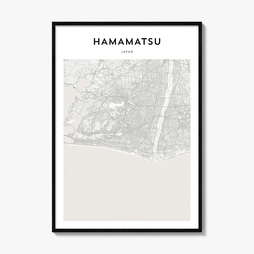Hamamatsu Map Poster