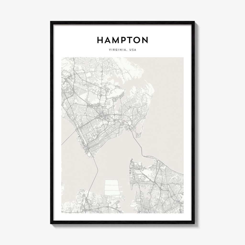 Hampton Map Poster