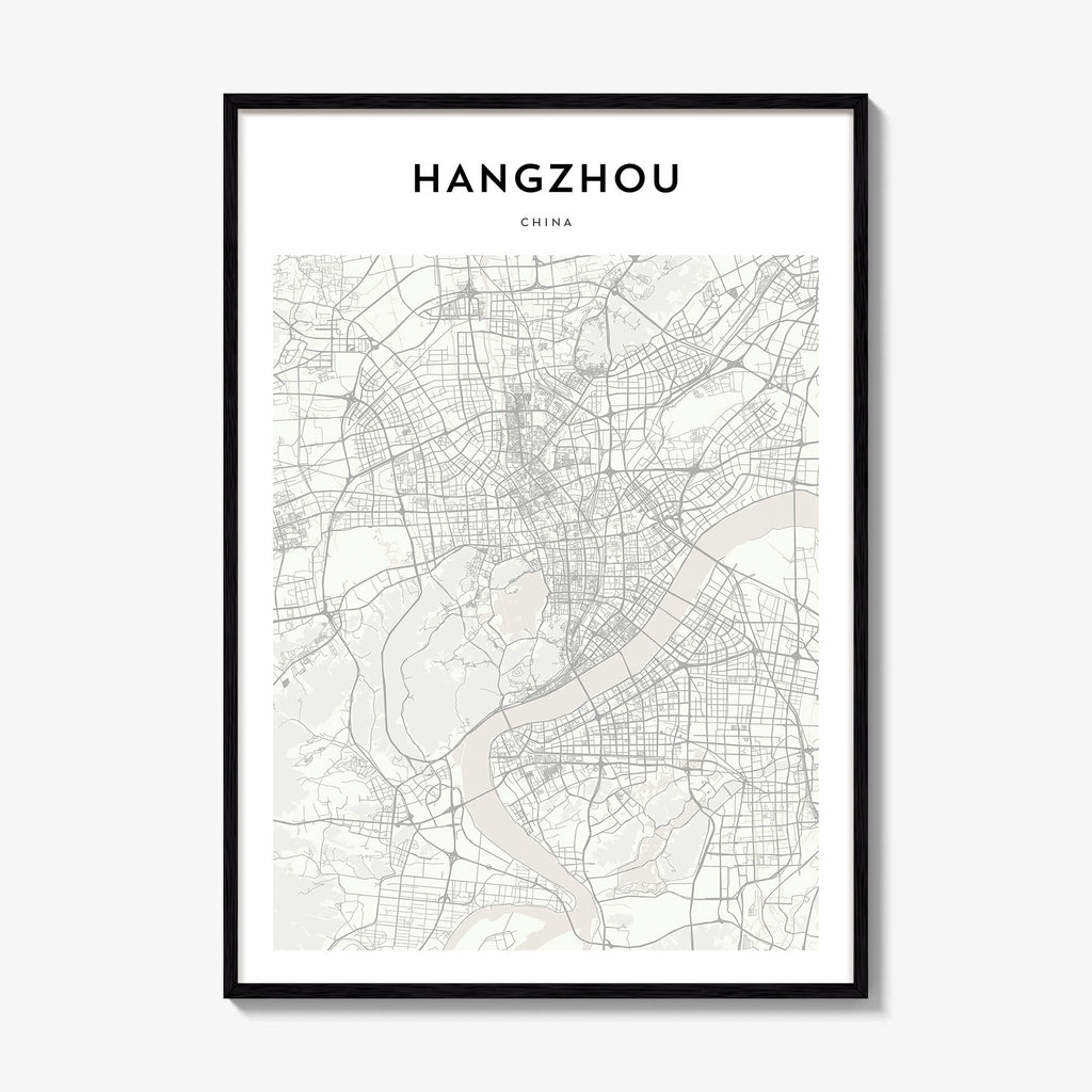 Hangzhou Map Poster