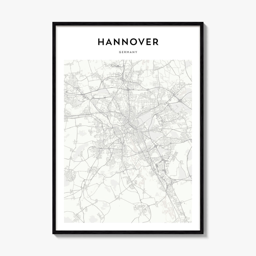 Hannover Map Poster