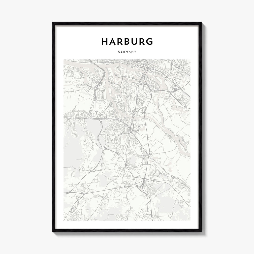 Harburg Map Poster