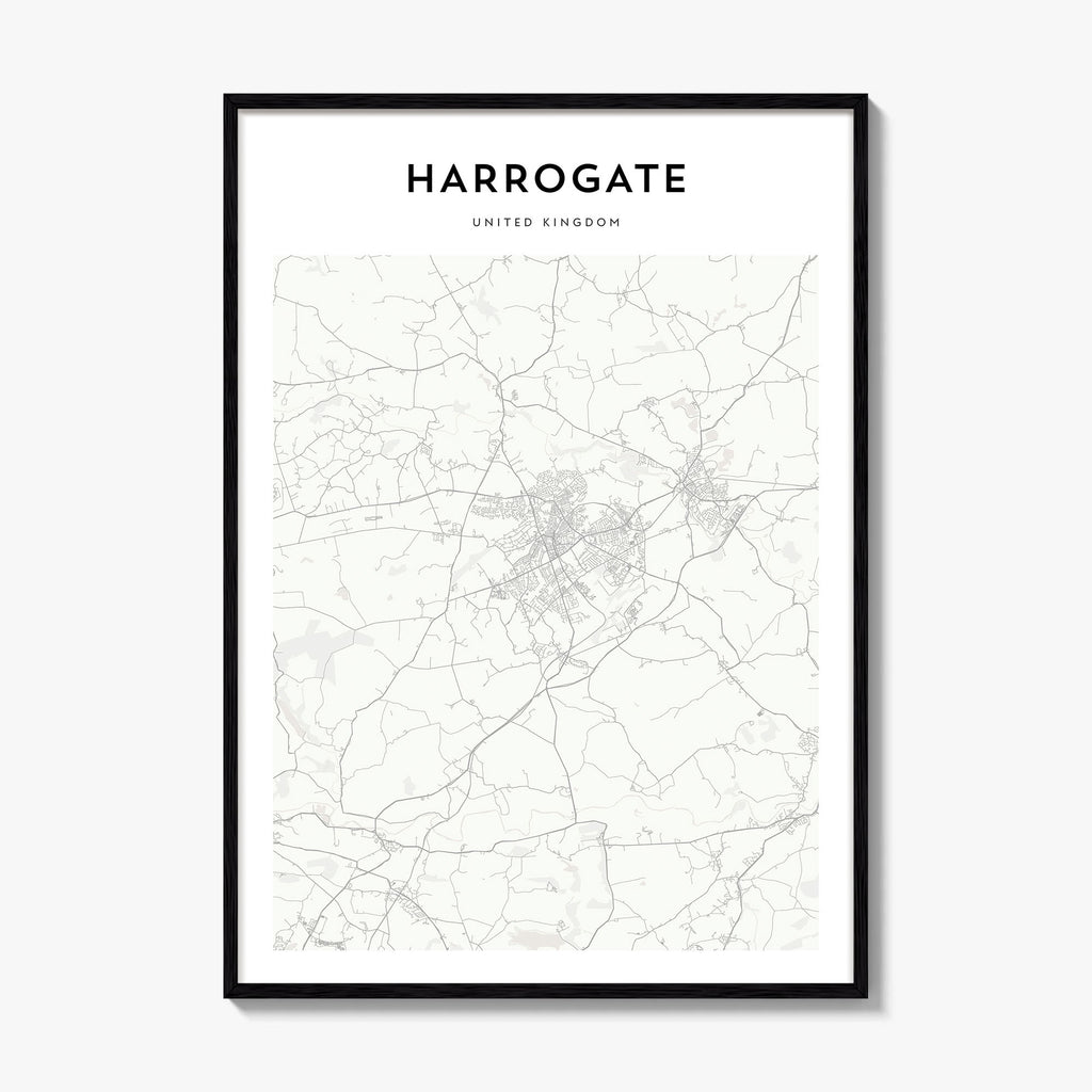 Harrogate Map Poster