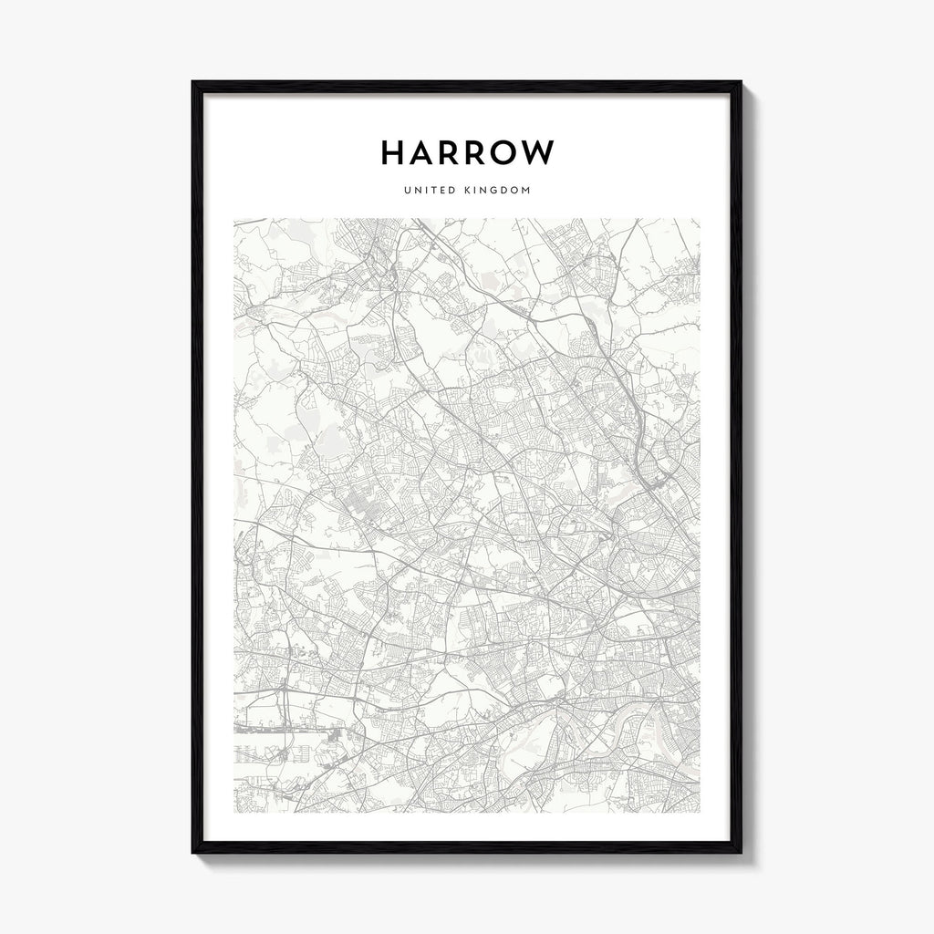 Harrow Map Poster