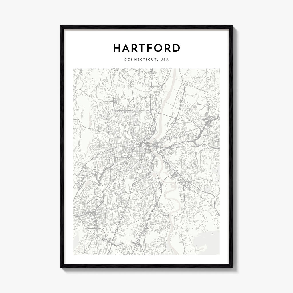 Hartford Map Poster