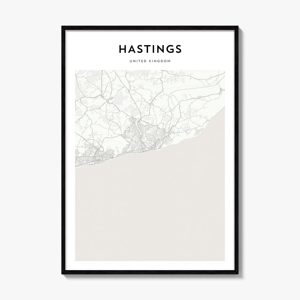 Hastings Map Poster