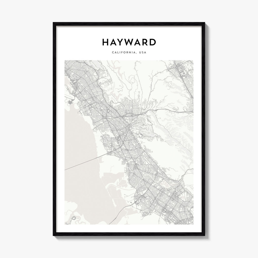 Hayward Map Poster