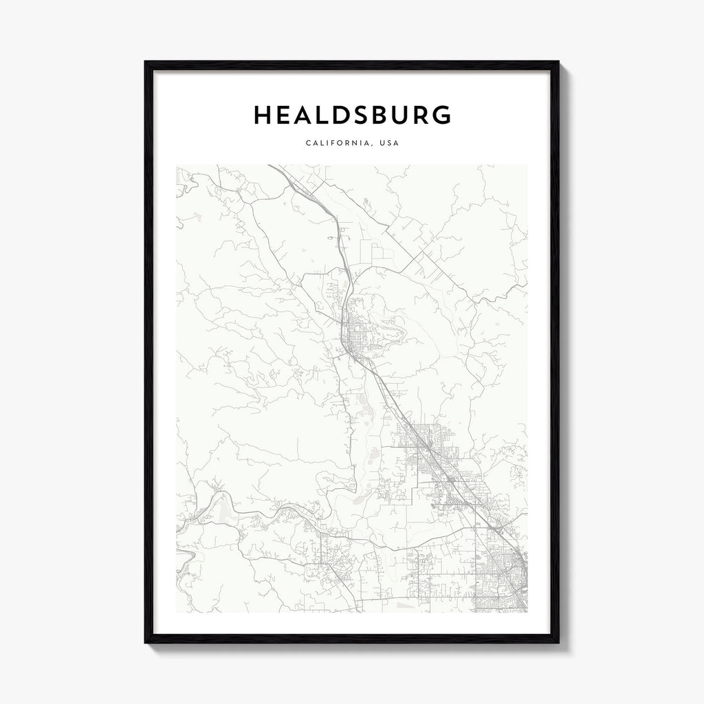 Healdsburg Map Poster