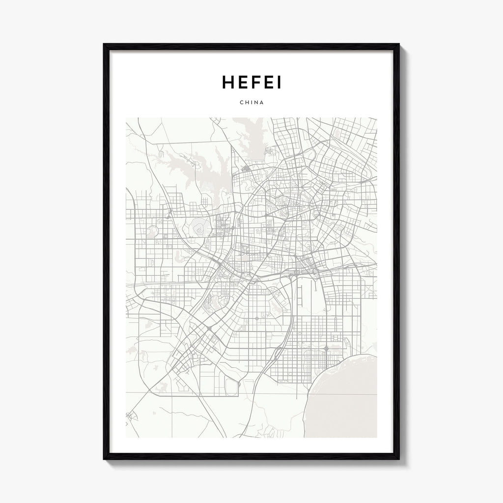 Hefei Map Poster
