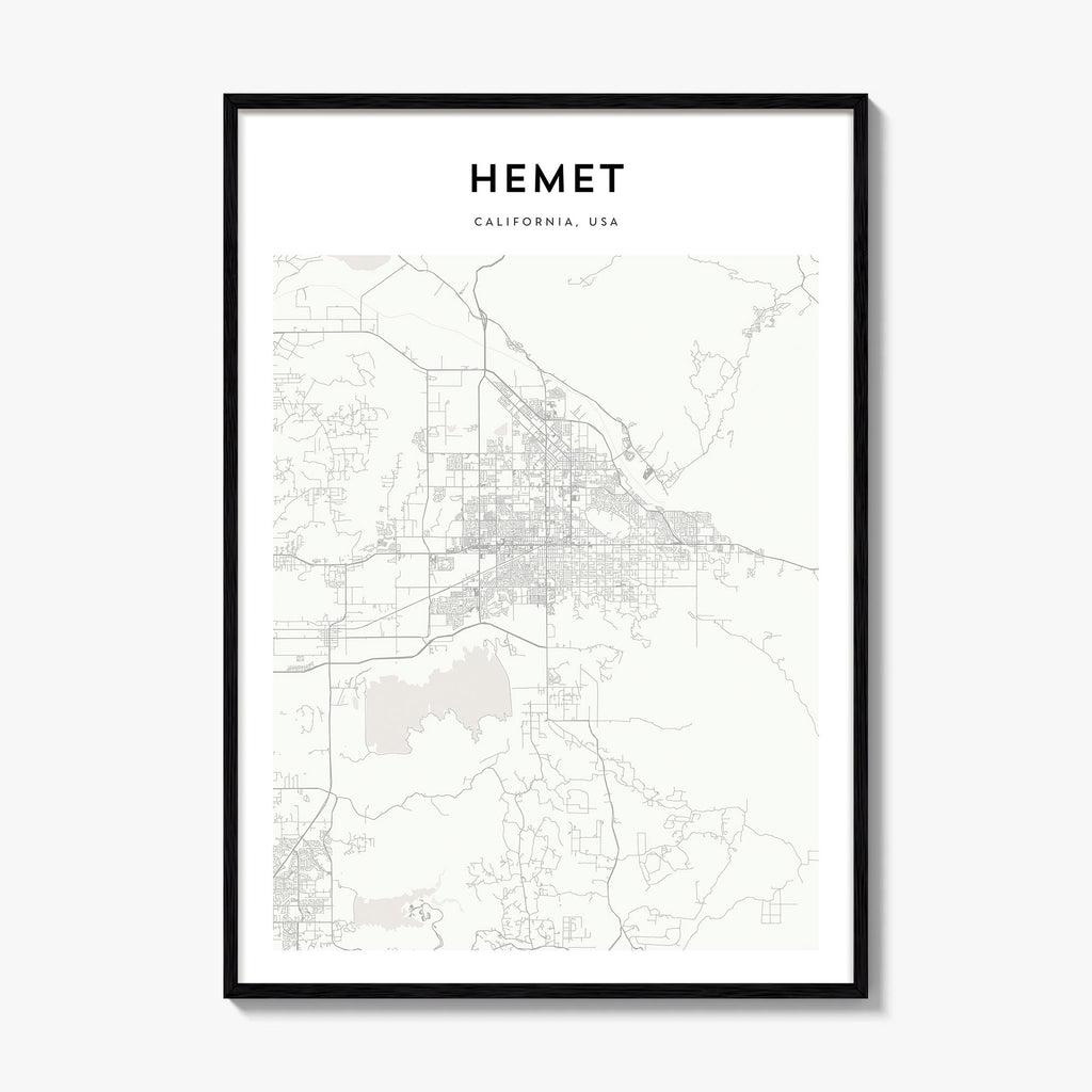 Hemet Map Poster