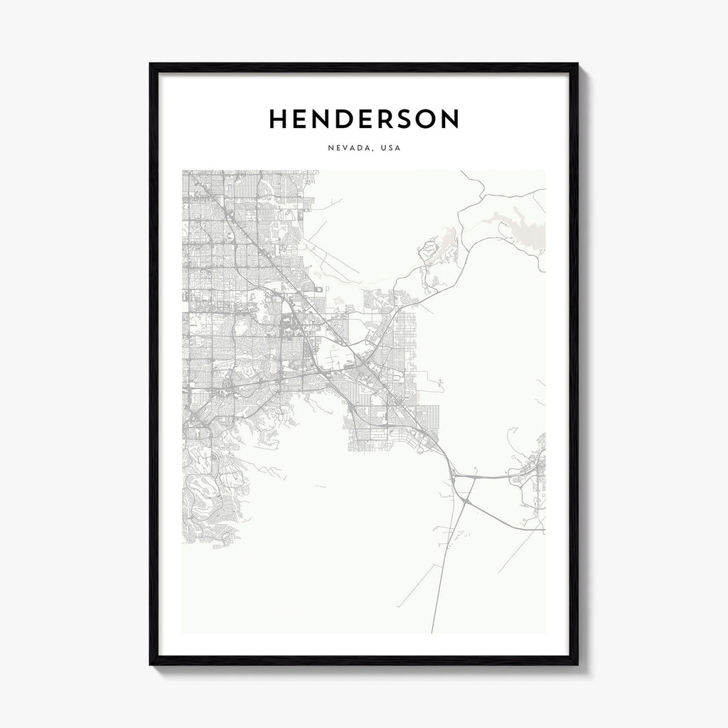 Henderson Map Poster