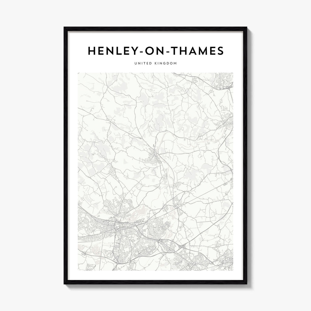 Henley On Thames Map Poster