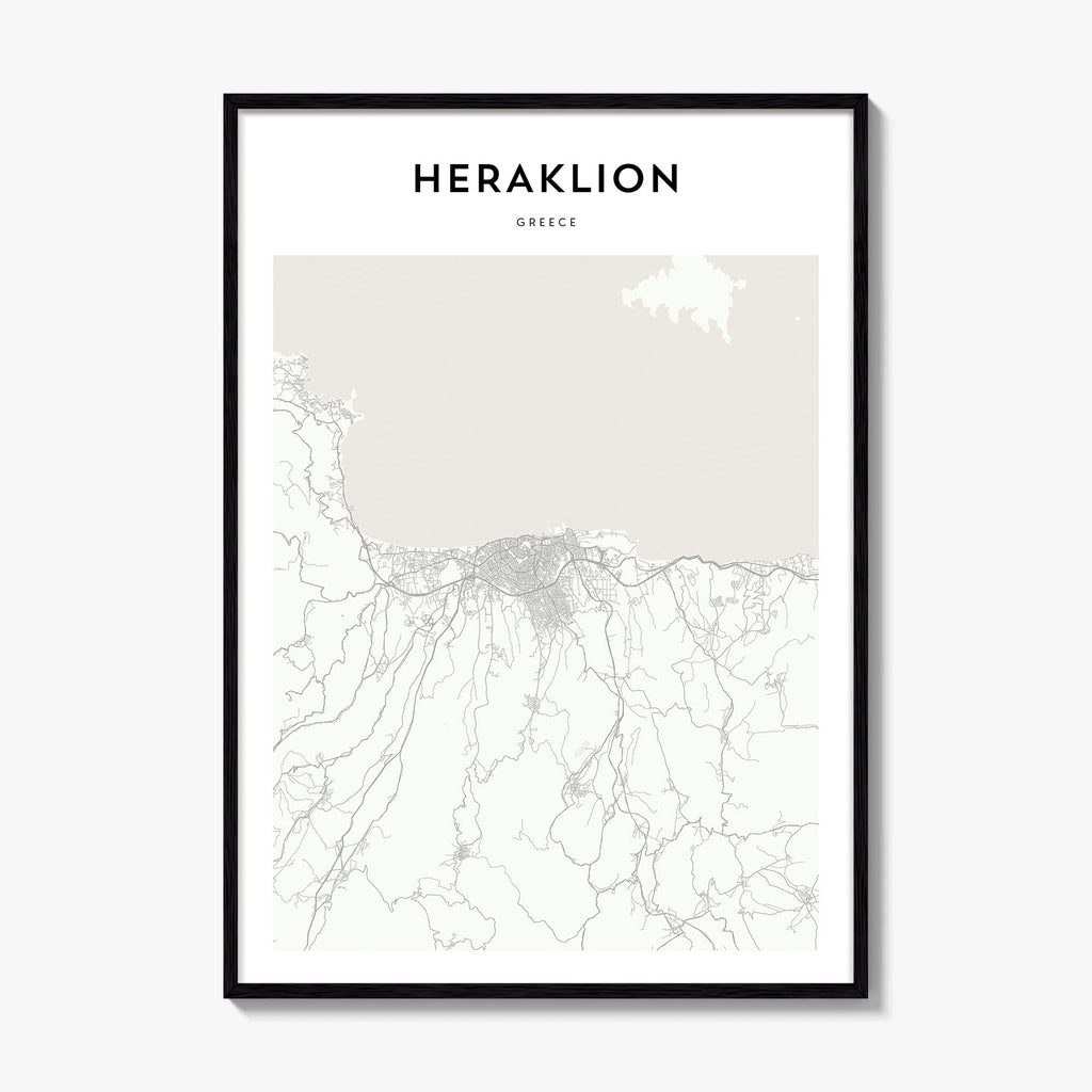 Heraklion Map Poster
