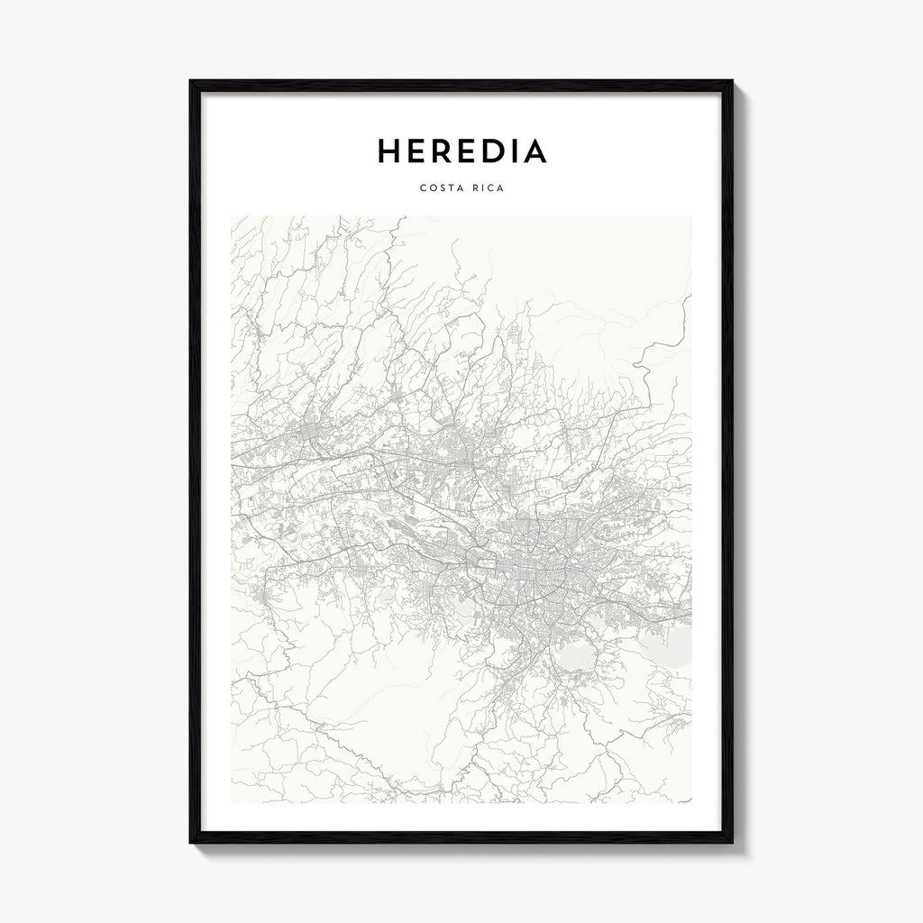 Heredia Map Poster