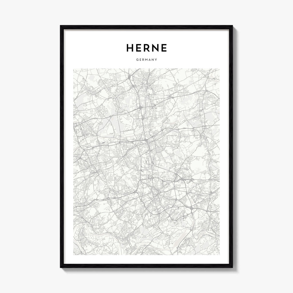 Herne Map Poster