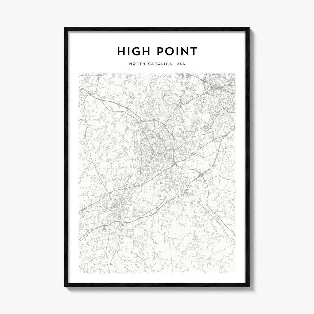 High Point Map Poster