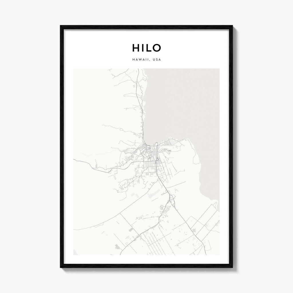 Hilo Map Poster