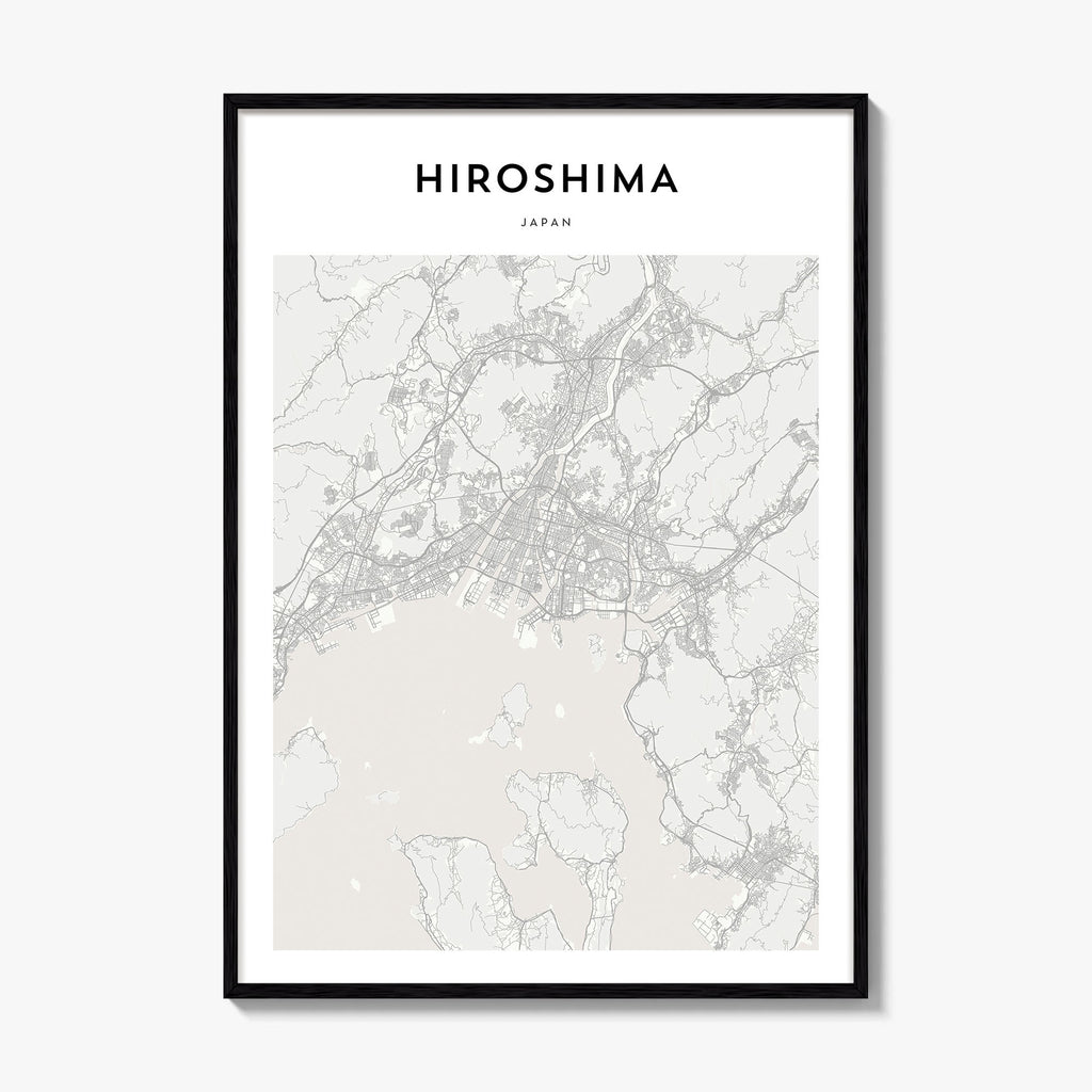 Hiroshima Map Poster