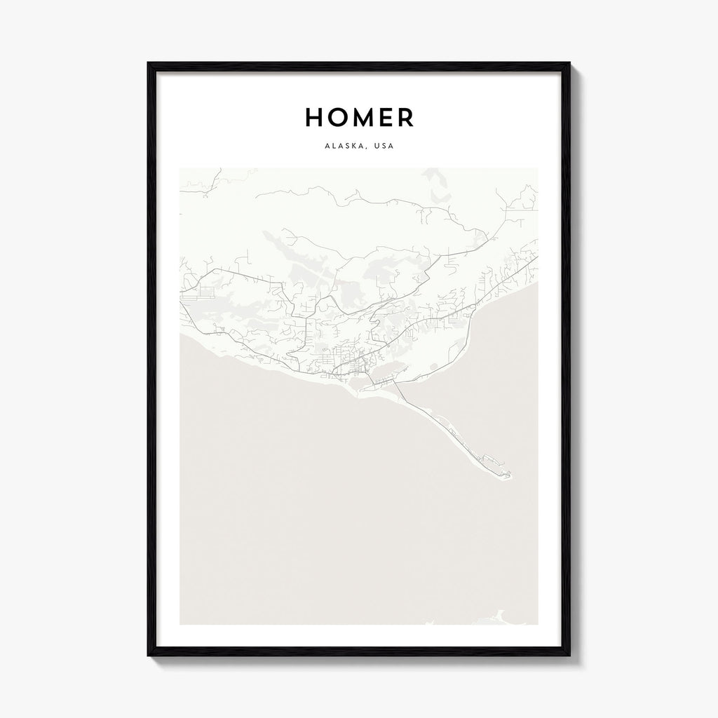 Homer Map Poster