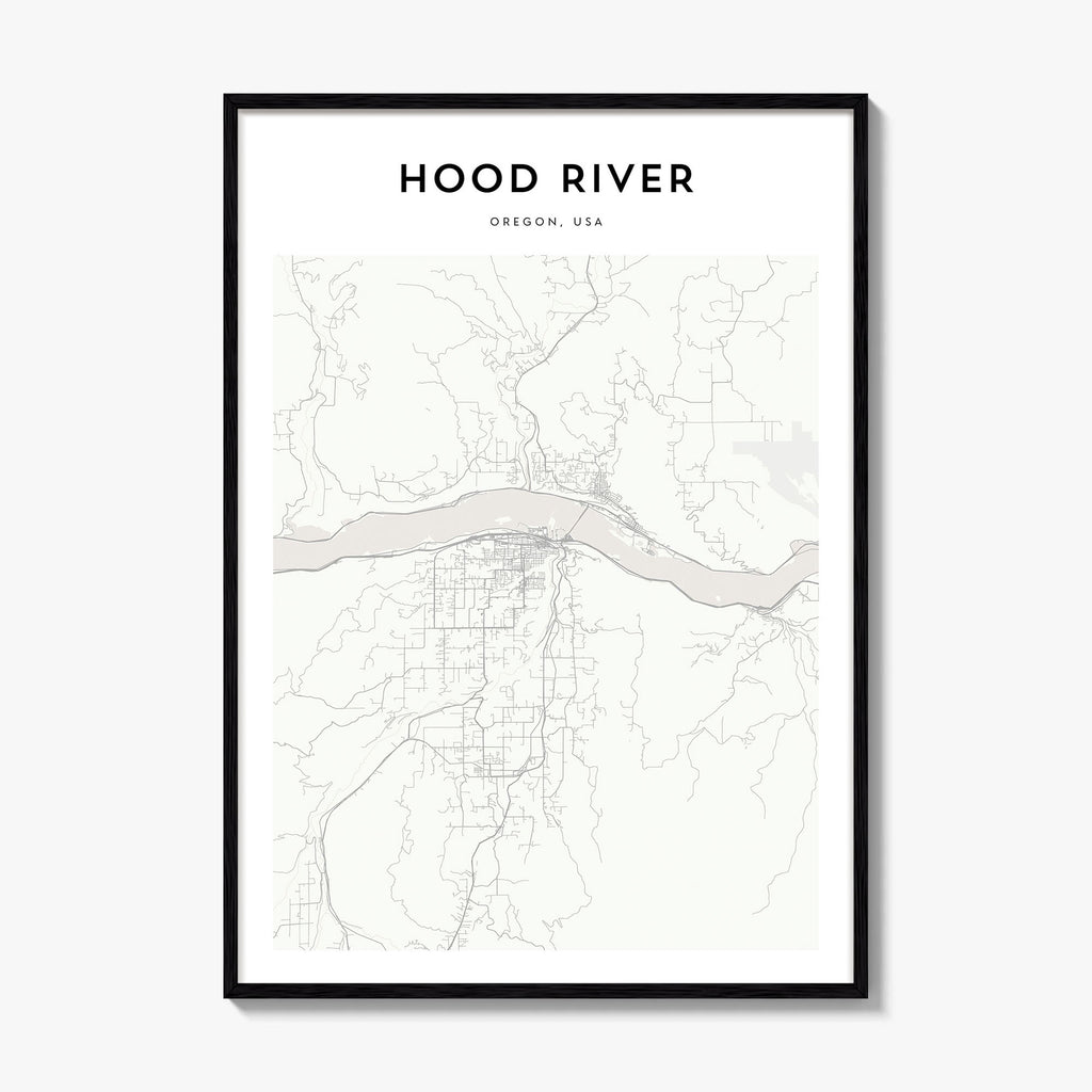 Hood River Map Poster