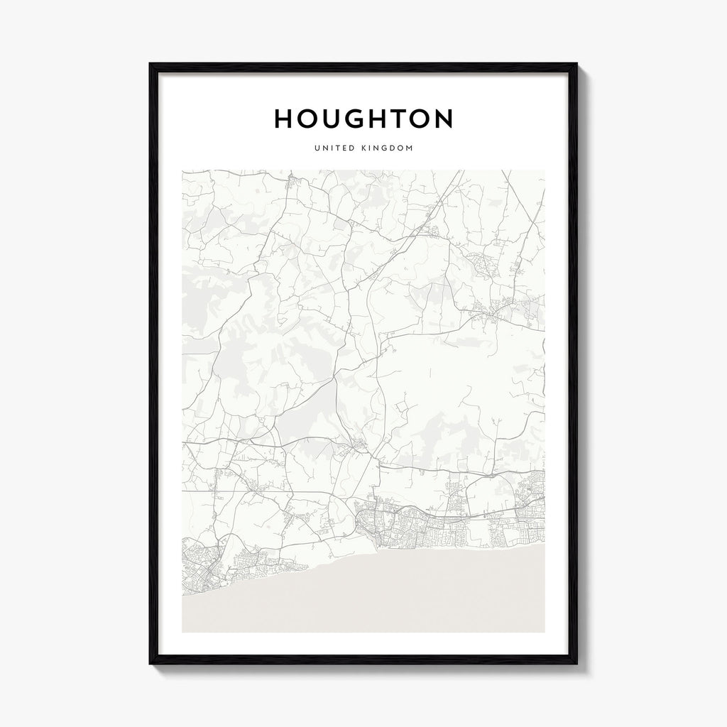 Houghton Map Poster