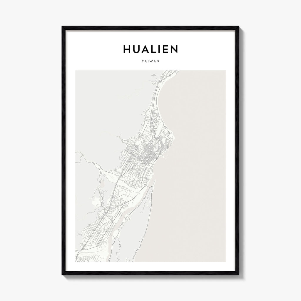 Hualien Map Poster