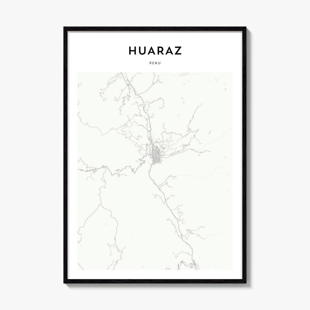 Huaraz Map Poster