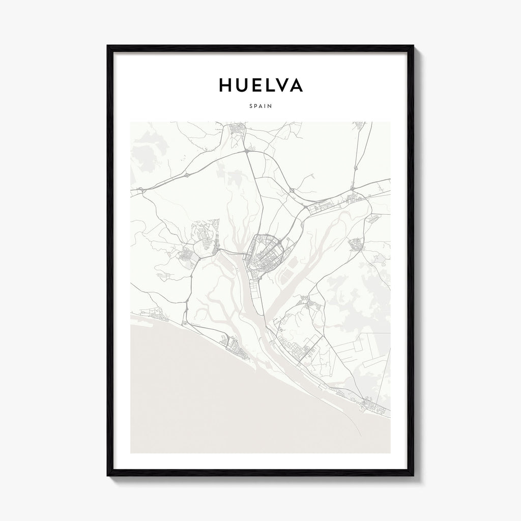 Huelva Map Poster