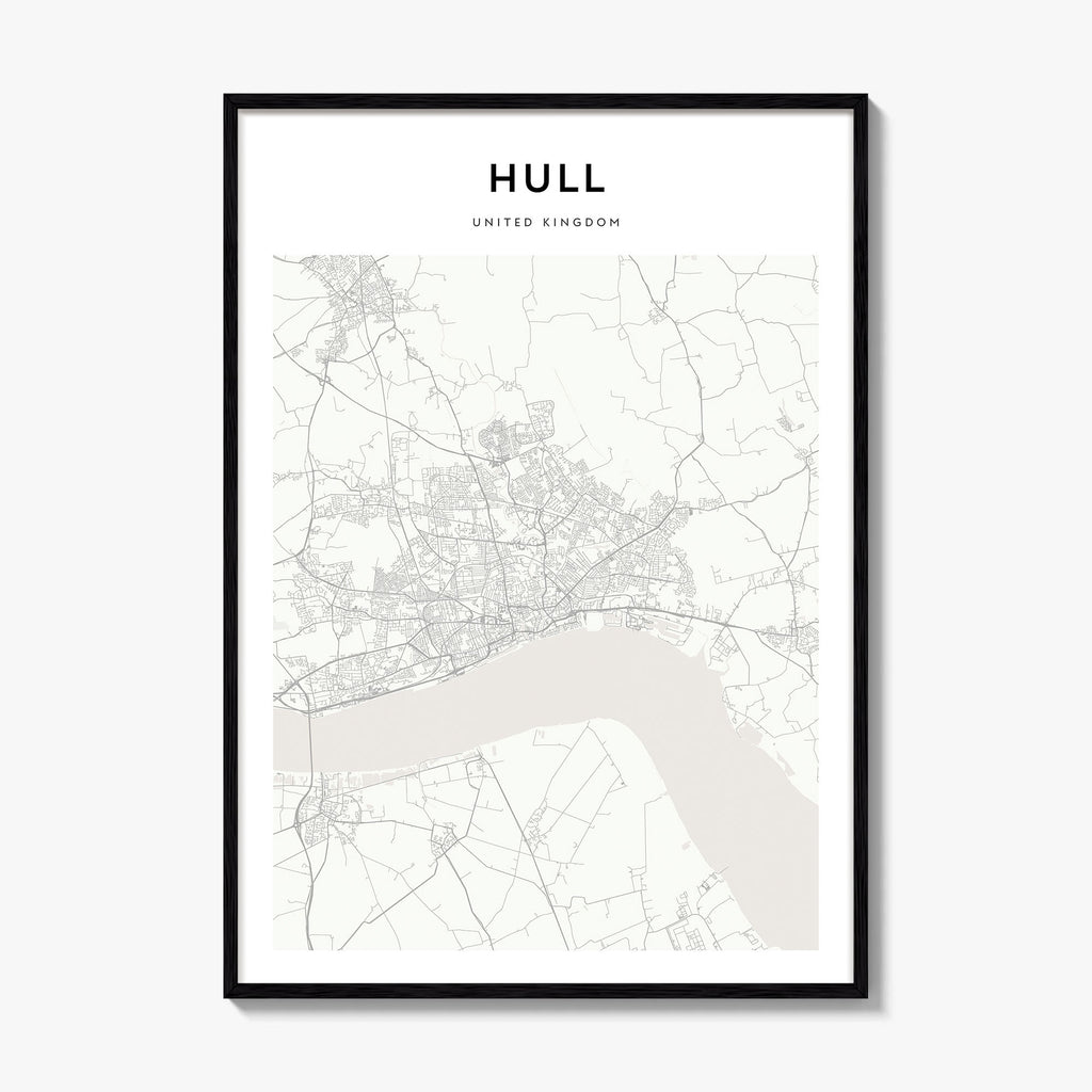 Hull Map Poster