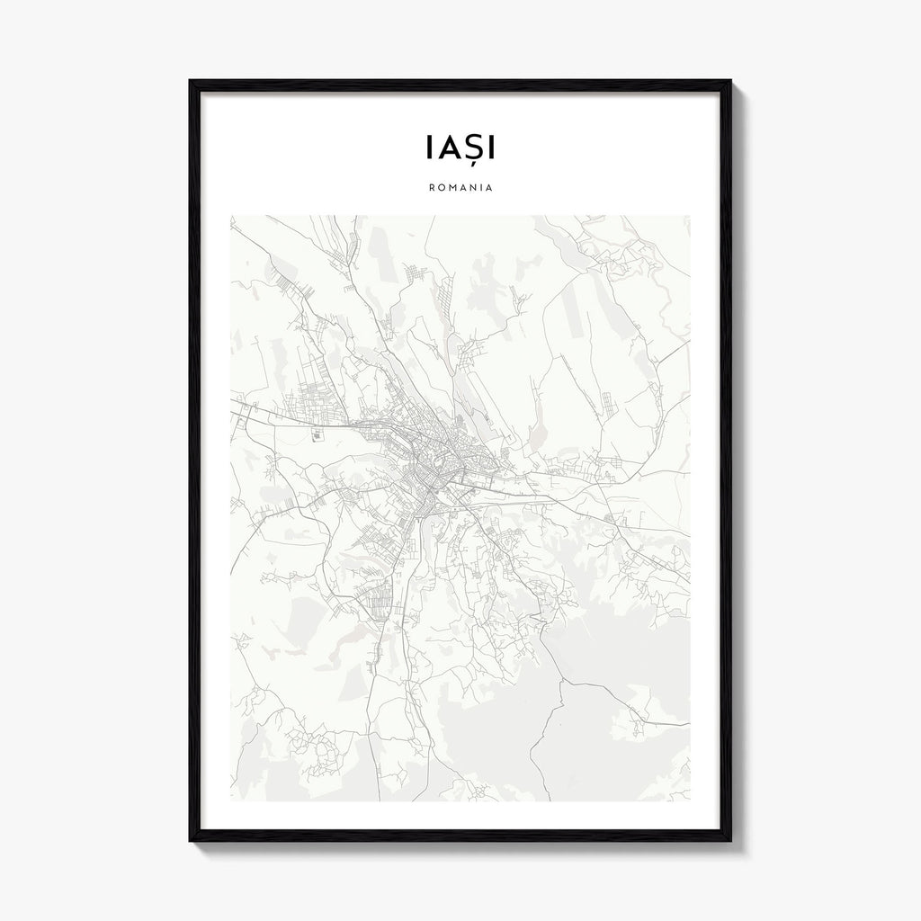 Iasi Map Poster