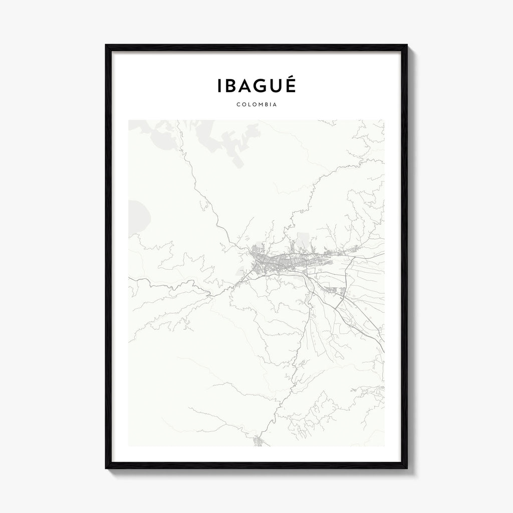 Ibague Map Poster