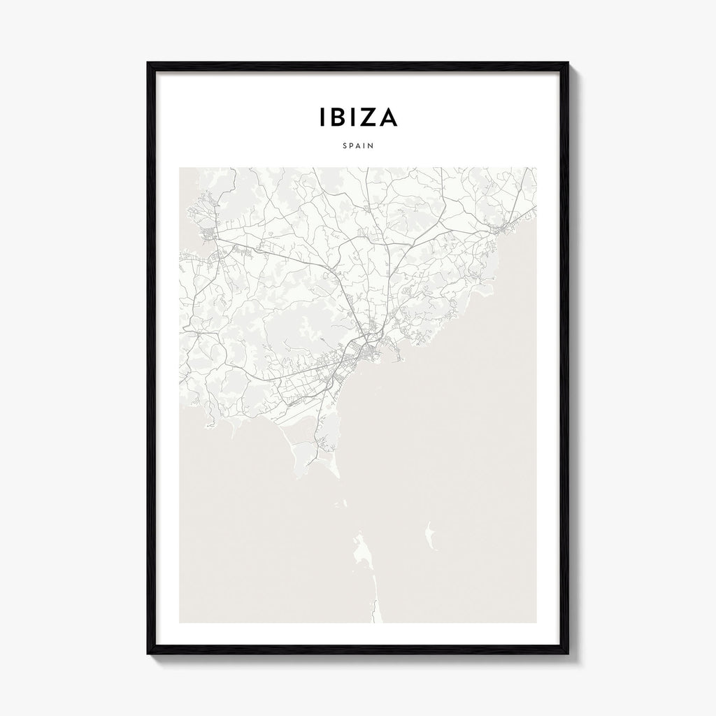 Ibiza Map Poster