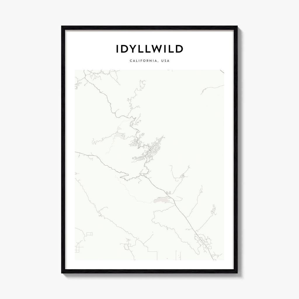 Idyllwild Map Poster