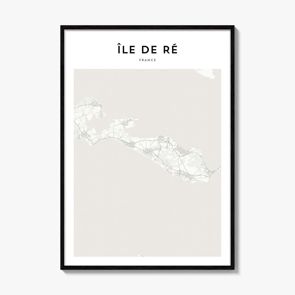 Ile De Re Map Poster