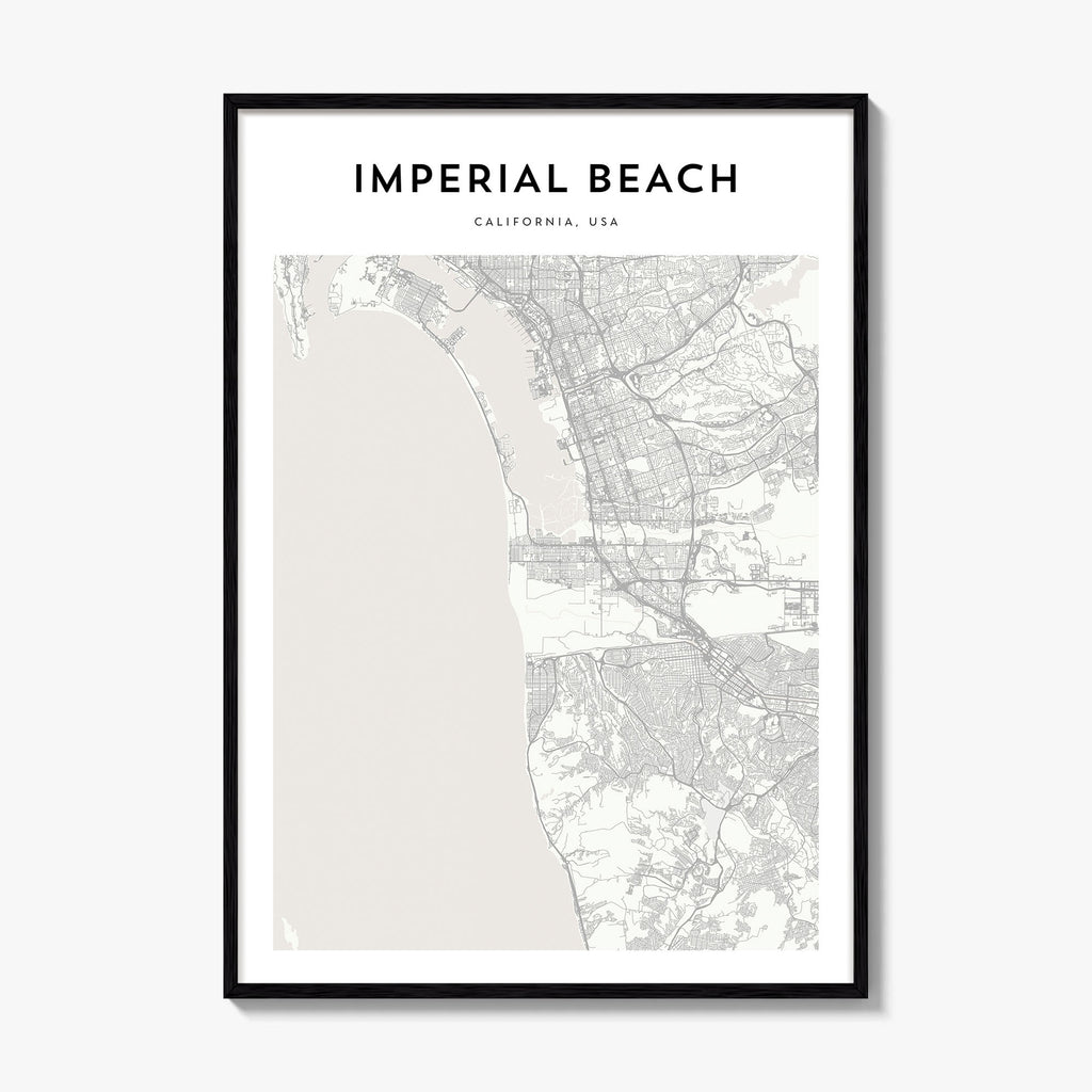 Imperial Beach Map Poster