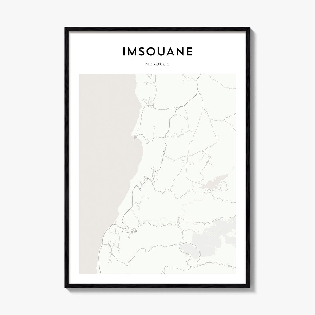 Imsouane Map Poster