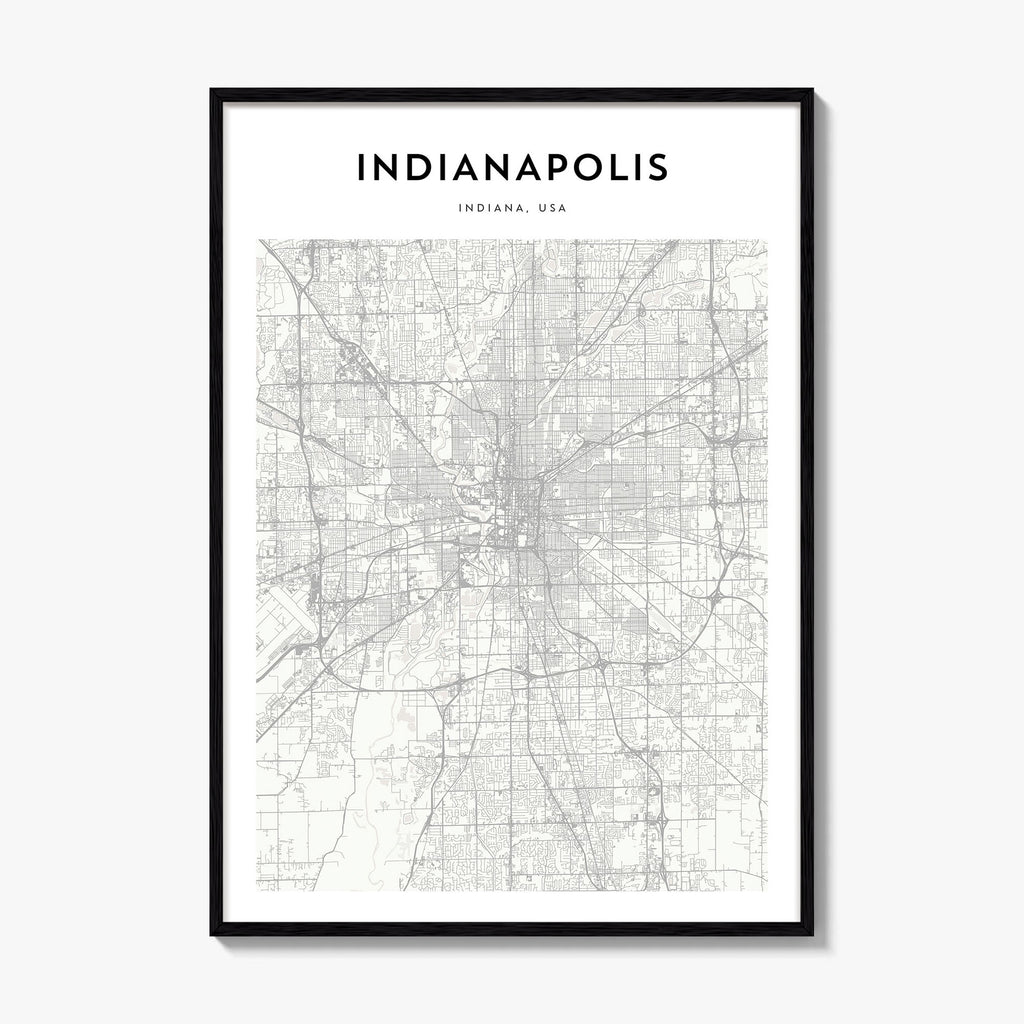 Indianapolis Map Poster
