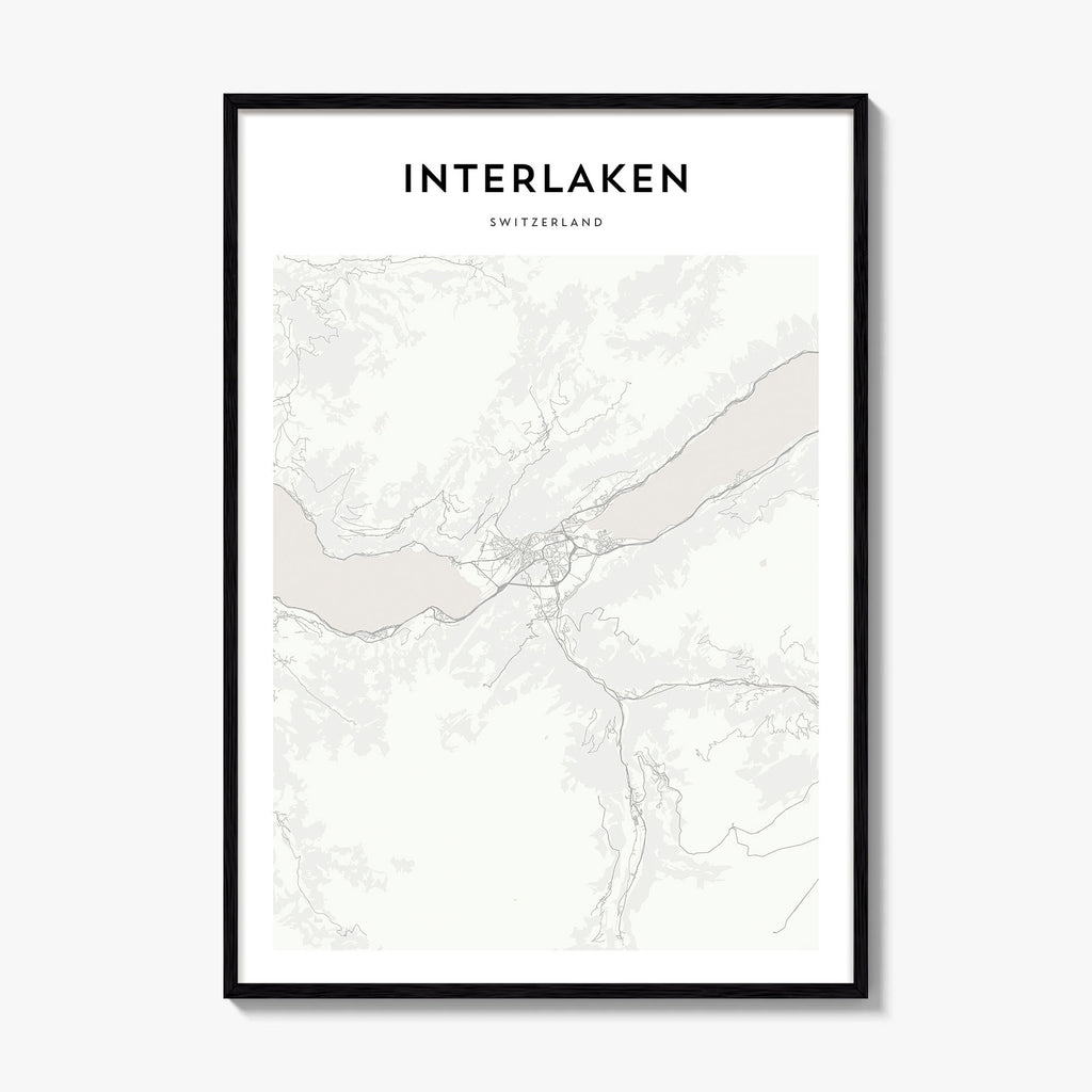 Interlaken Map Poster