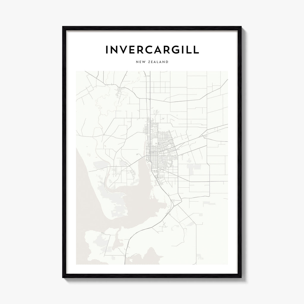 Invercargill Map Poster