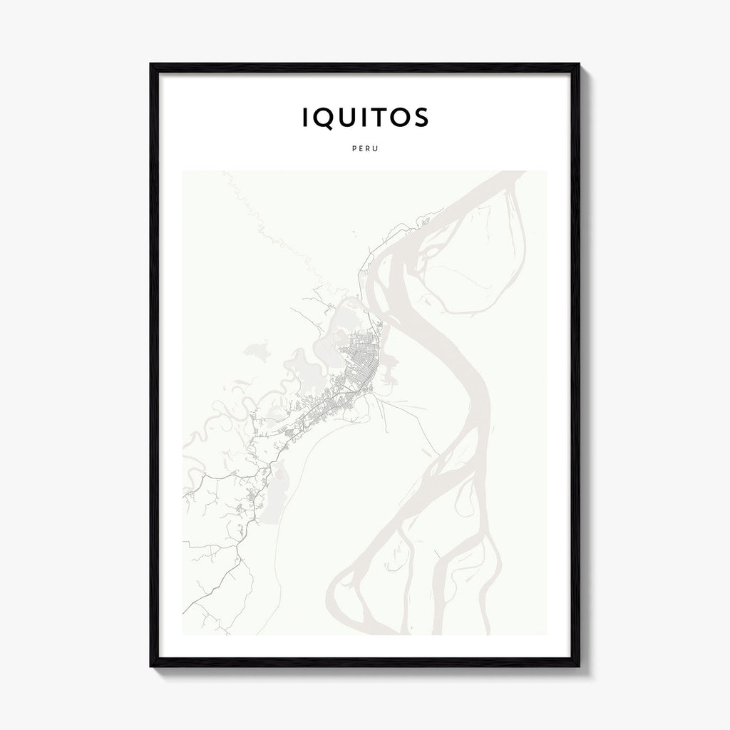 Iquitos Map Poster
