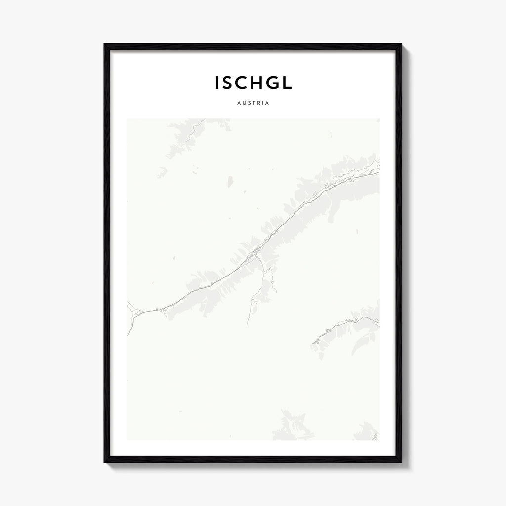 Ischgl Map Poster